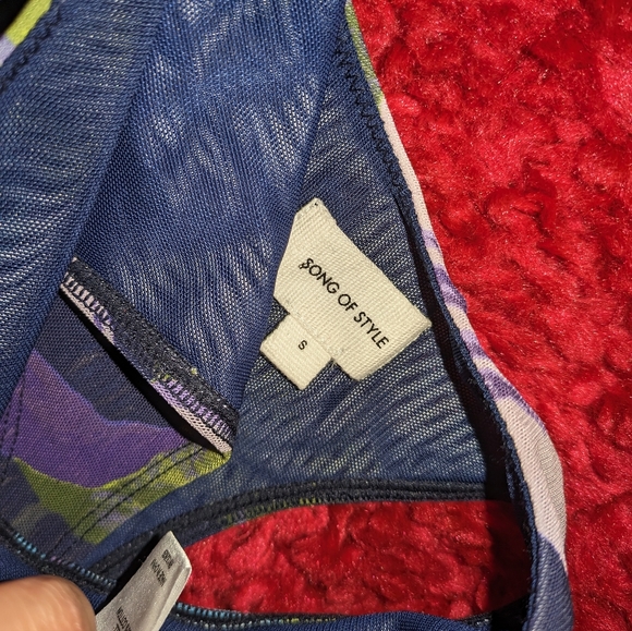 12. NWOT SONG OF STYLE ABIE BODYSUIT IN KANHA FLORAL MULTI - Picture 9 of 9